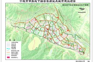 城區(qū)地下綜合管廊規(guī)劃總平面圖